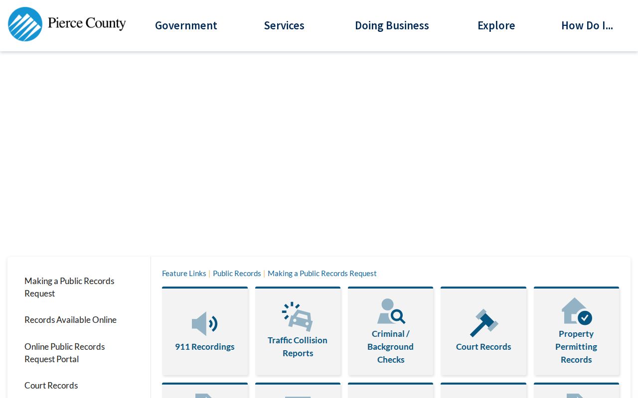Puyallup resident lookup public records request