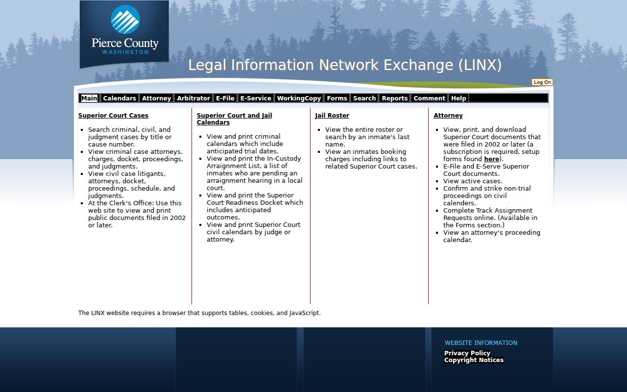 Puyallup resident lookup Pierce County LINX